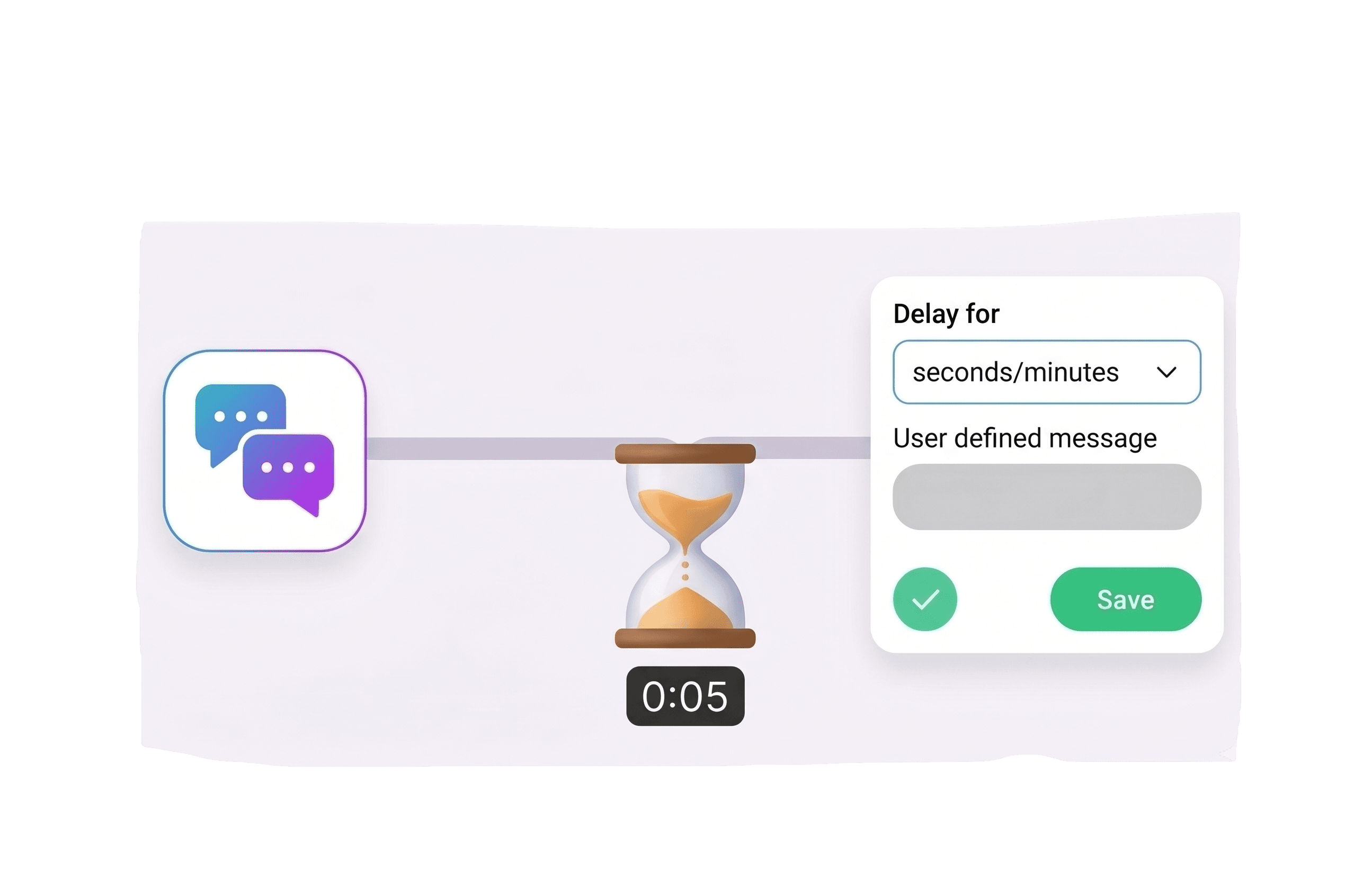 Add Delay in your DM automation